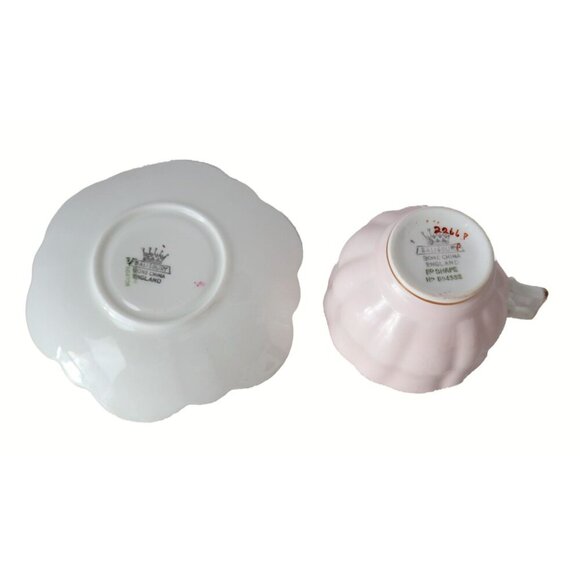 Vintage Salisbury Pink Floral Tea Cup and Saucer Teacup Tea Party Cottage Core - Picture 5 of 6